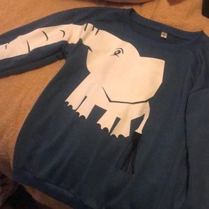 Long sleeve elephant sweatshirt